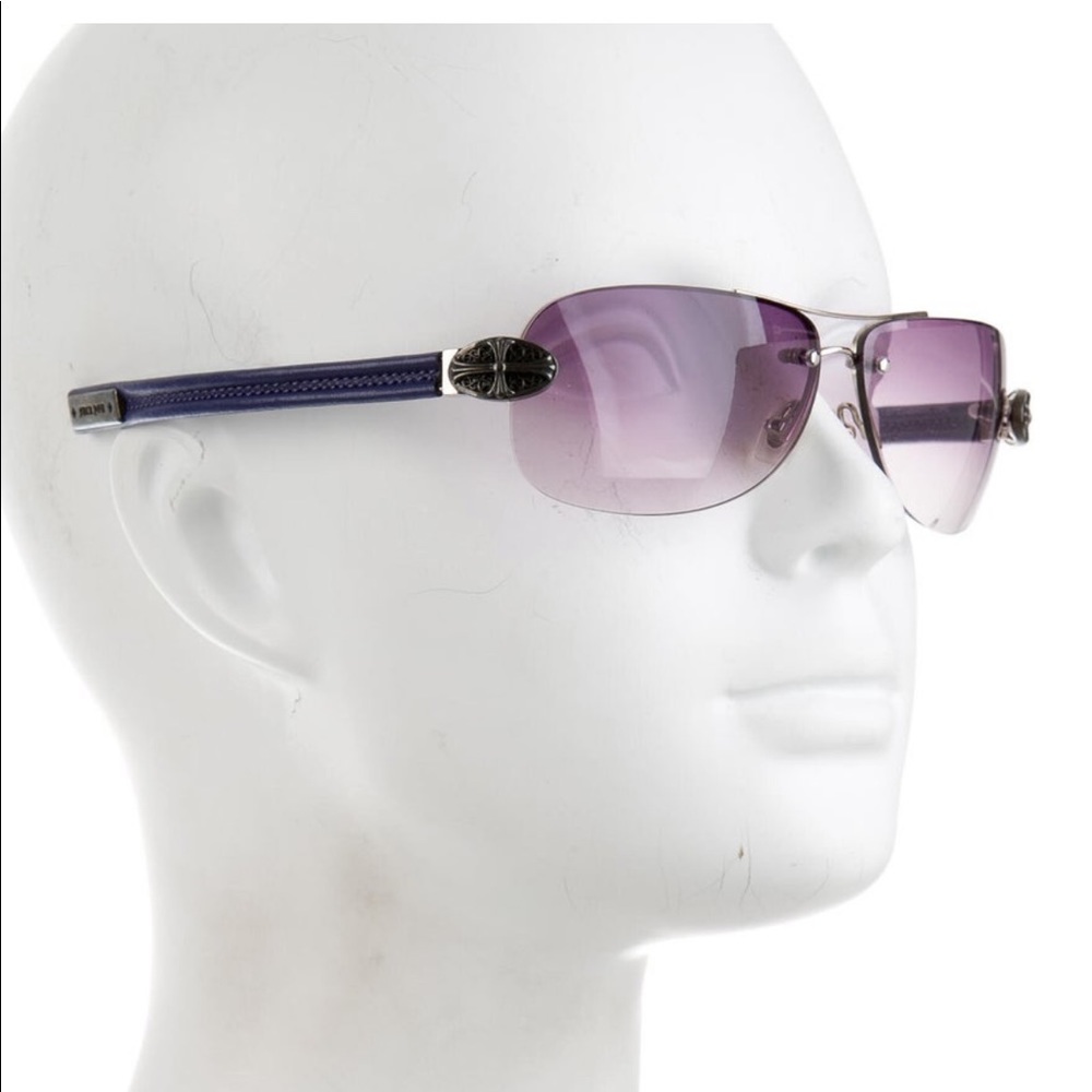 Chrome heart glasses